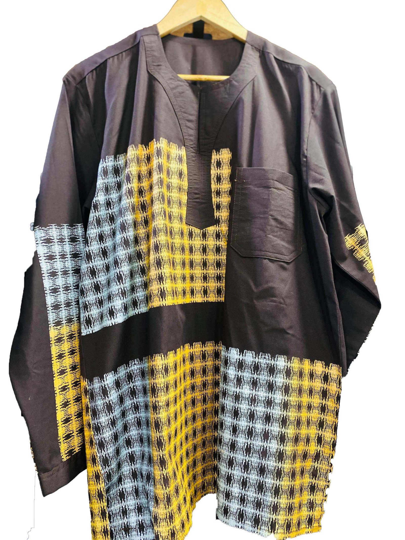 Brown Kitenge Shirt